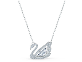 Swar*vski - Swan necklace Dancing swan, White, Rhodium plated - 5514421