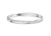 Swar*vski - Hyperbola bangle Round cut, White, Rhodium plated - 5565210