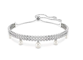 Swar*vski - Ari*na Grande x Sw*rovski bracelet Crystal pearl, Round cut, White, Rhodium plated - 5720870