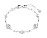 Swar*vski - Imber bracelet Round cut, White, Rhodium plated - 5696079
