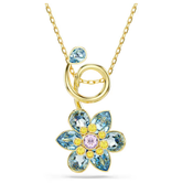 Swar*vski - Idyllia pendant Mixed cuts, Flower, Blue, Gold-tone plated - 5709029