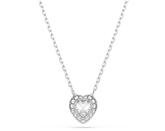 Swar*vski - Ari*na Gr*nde pendant Mixed cuts, Heart, White, Rhodium plated - 5720852