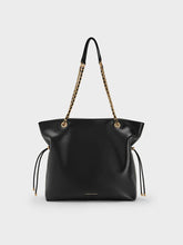 Charles & Ke*th - Arya Braided-Strap Double-Handle Tote Bag - Black