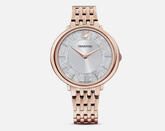 Swar*vski - Crystalline Chic Rose Gold Tone Stainless Steel Women's Watch - 5544590