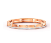 Swar*vski - Crystal Thrilling Bangle, White, Rose-Gold Tone Plated - 5555746