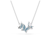 Swar*vski - Idyllia Lilia necklace Butterfly, Blue, Rhodium plated - 5662181