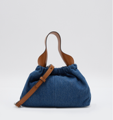 Charles & Ke*th - ALLY Denim Ruched Shoulder Bag