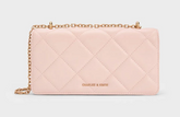 Charles & Ke*th - Paffuto Quilted Wallet On Chain - Light Pink