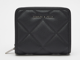 Charles & Ke*th - Anwen Quilted Zip-Around Wallet - Black
