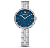 Swar*vski - Cosmopolitan watch Swiss Made, Metal bracelet, Blue, Stainless steel - 5517790