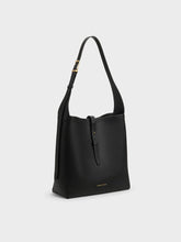 Charles & Ke*th - Beryl Belted Hobo Bag - Black
