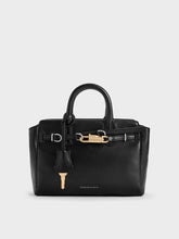 Charles & Ke*th - Mini Delfina Belted Tote Bag - Noir