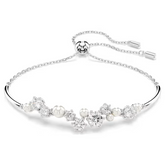 Swar*vski - Constella bangle Crystal pearl, Round cuts, White, Rhodium plated - 5705618