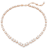 Swar*vski - Mesmera necklace Mixed cuts, White, Rose gold-tone plated (5728001)