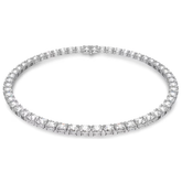 Swar*vski -Matrix Tennis necklace Square cut, White, Rhodium plated - 5599153