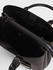 Charles & Ke*th - Cameron Double Top Handle Bag - Ultra-Matte Black