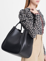 Charles & Ke*th - Tubular Slouchy Tote Bag - Black