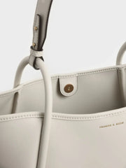 Charles & Ke*th - Lyla Tubular Slouchy Tote Bag - Cream (AD-July)