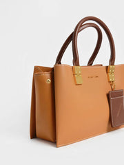 Charles & Ke*th - Large Double Handle Handbag - Pumpkin