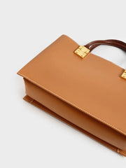 Charles & Ke*th - Large Double Handle Handbag - Pumpkin