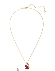 Swar*vski - Iconic Swan pendant Swan, Medium, Red, Gold-tone plated - (5647871)