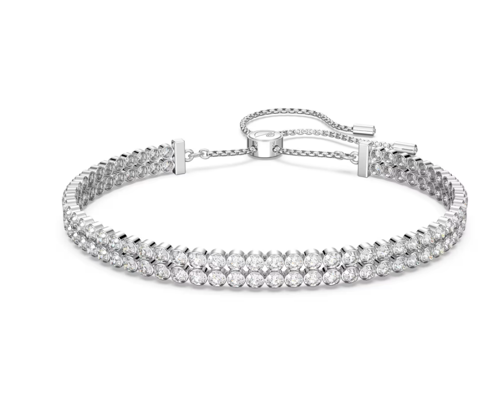 Swar*vski - Matrix Tennis bracelet - White - 5678252