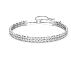 Swar*vski - Matrix Tennis bracelet - White - 5678252