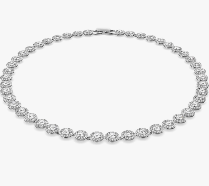 Swar*vski - White Rhodium plated Una Angelic Necklace - 5117703