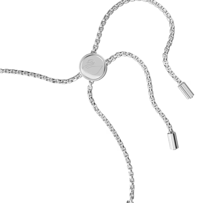 Swar*vski - Matrix Tennis bracelet - Round cut, White, Rhodium plated - 5465384