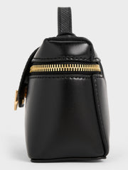Charles & Ke*th - Arwen Top Handle Vanity Bag - Black