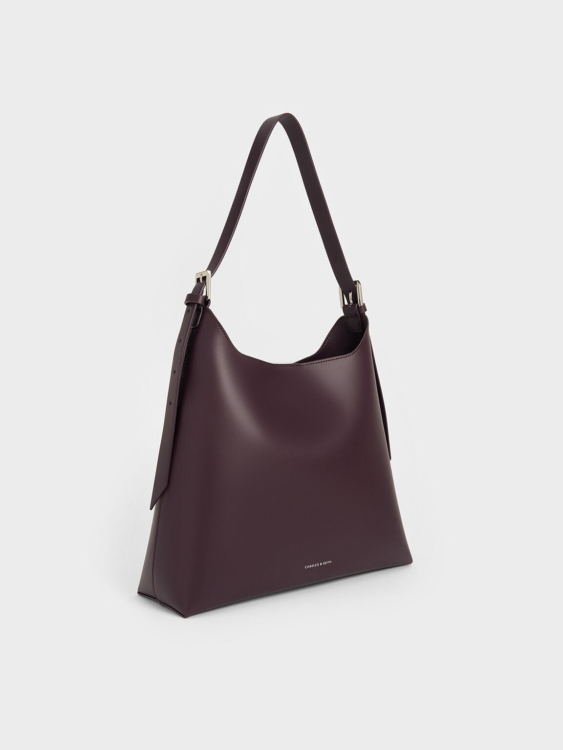 Charles & Ke*th - Hertha Trapeze Slouchy Hobo Bag - Burgundy