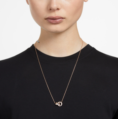 Swar*vski - Hollow pendant Interlocking loop, Rose Gold - 5636496 / 5636497