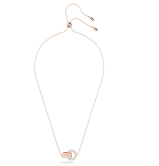 Swar*vski - Hollow pendant Interlocking loop, Rose Gold - 5636496 / 5636497