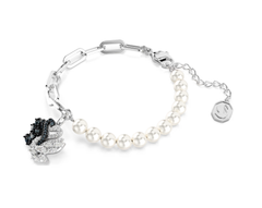 Swar*vski - Swan bracelet Crystal pearl, Swan, Black, Mixed metal finish - 5705720