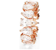 Swar*vski - Matrix Vittore ring Pear cut, White, Rose gold-tone finish - 5585425