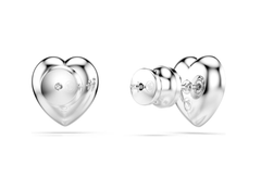 Swar*vski - Ari*na Grande x Sw*rovski stud earrings Mixed cuts, Heart, White, Rhodium plated - 5720859