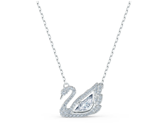 Swar*vski - Swan necklace Dancing swan, White, Rhodium plated - 5514421