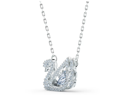 Swar*vski - Swan necklace Dancing swan, White, Rhodium plated - 5514421