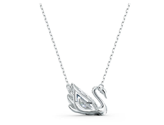 Swar*vski - Swan necklace Dancing swan, White, Rhodium plated - 5514421