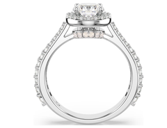 Swar*vski - Una Angelic ring Round cut, White, Silver-tone finish - 5717927