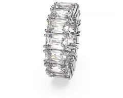 Swar*vski - Matrix Vittore ring Rectangular cut, White, Rhodium plated - 5562129