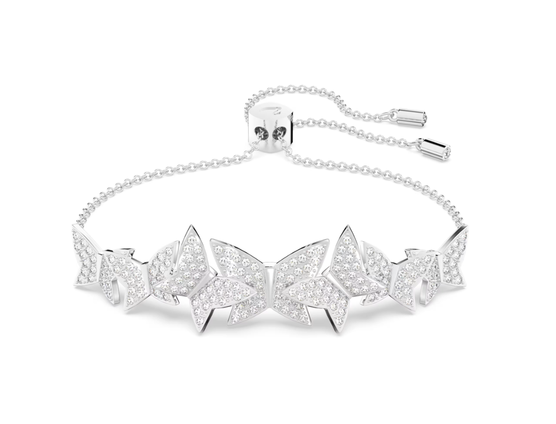 Swar*vski - Idyllia Lilia bracelet Butterfly, White, Rhodium plated - 5636429