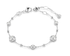 Swar*vski - Imber bracelet Round cut, White, Rhodium plated - 5696079