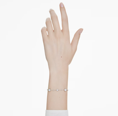 Swar*vski - Imber bracelet Round cut, White, Rhodium plated - 5696079