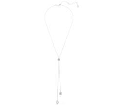 Swar*vski - Una Angelic Y pendant Round cut, White, Rhodium plated - 5733067