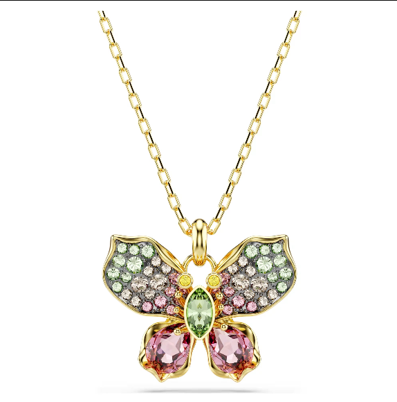 Swar*vski - Idyllia pendant Mixed cuts, Pavé, Butterfly, Multicoloured - 5709950