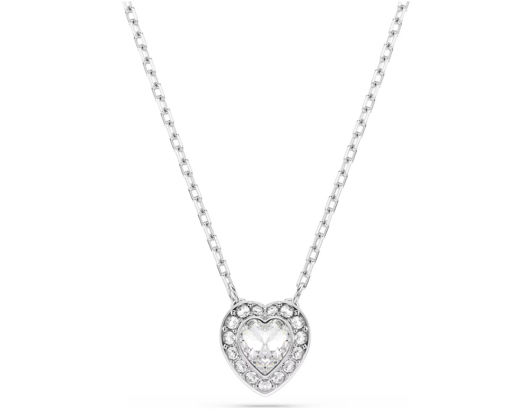 Swar*vski - Ari*na Gr*nde  pendant Mixed cuts, Heart, White, Rhodium plated - 5720852