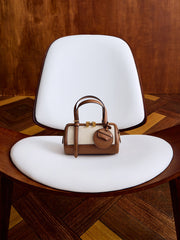 Charles & Ke*th - Enola Canvas Two-Tone Bowling Bag - Chocolate (AD-NOV-P)