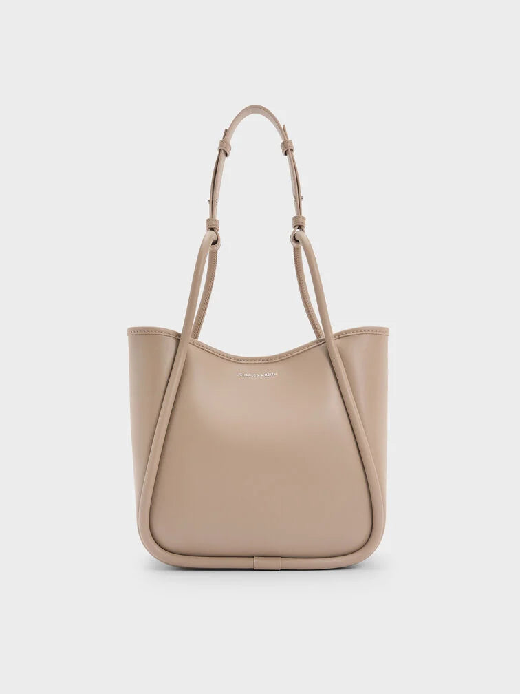 Charles & Ke*th -  Mini Lyla Tubular Tote Bag - Taupe
