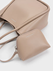 Charles & Ke*th -  Mini Lyla Tubular Tote Bag - Taupe